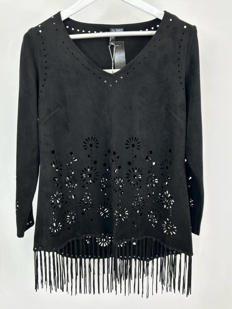 ETHYL Women Size M Black Top