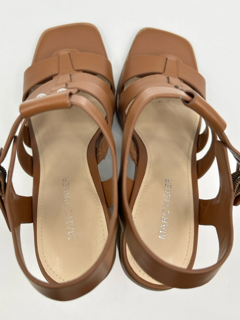 MARC FISHER Women Size 7.5 Brown Sandal