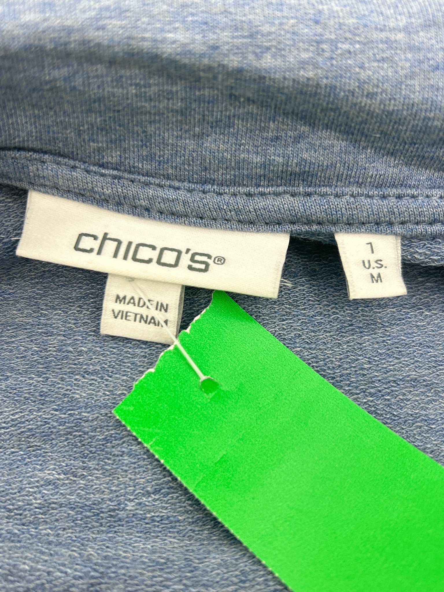 CHICO'S Size M Blue Women 2-Piece w/pants