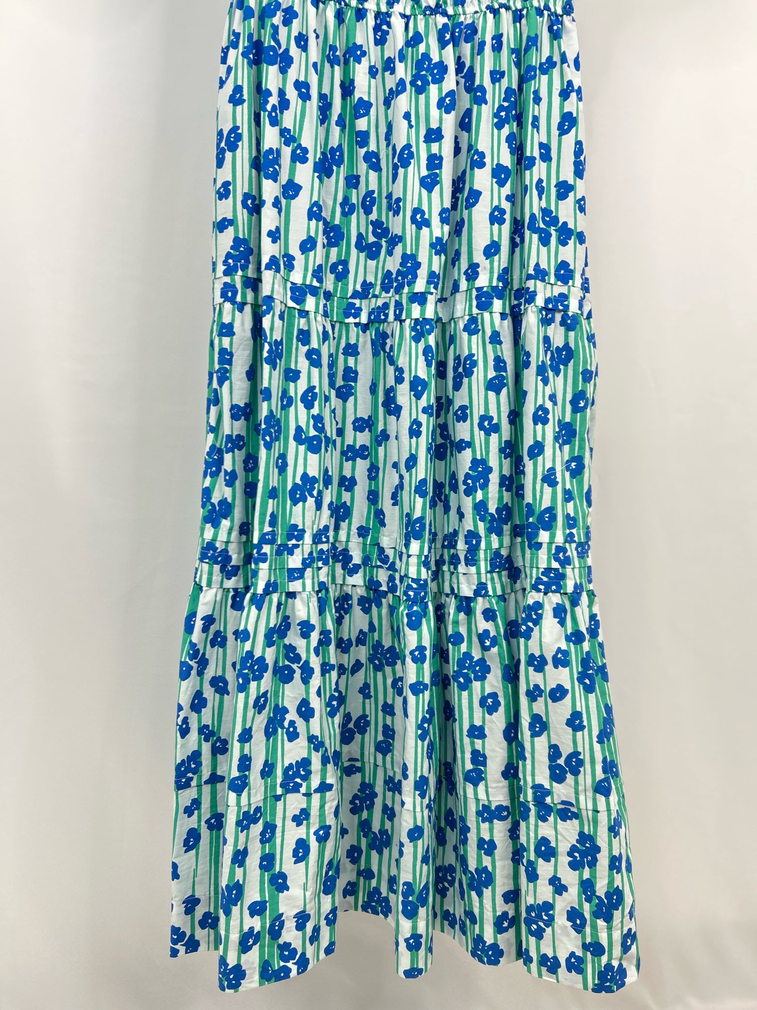 ANTHROPOLOGIE Size M Blue Print Women Dress