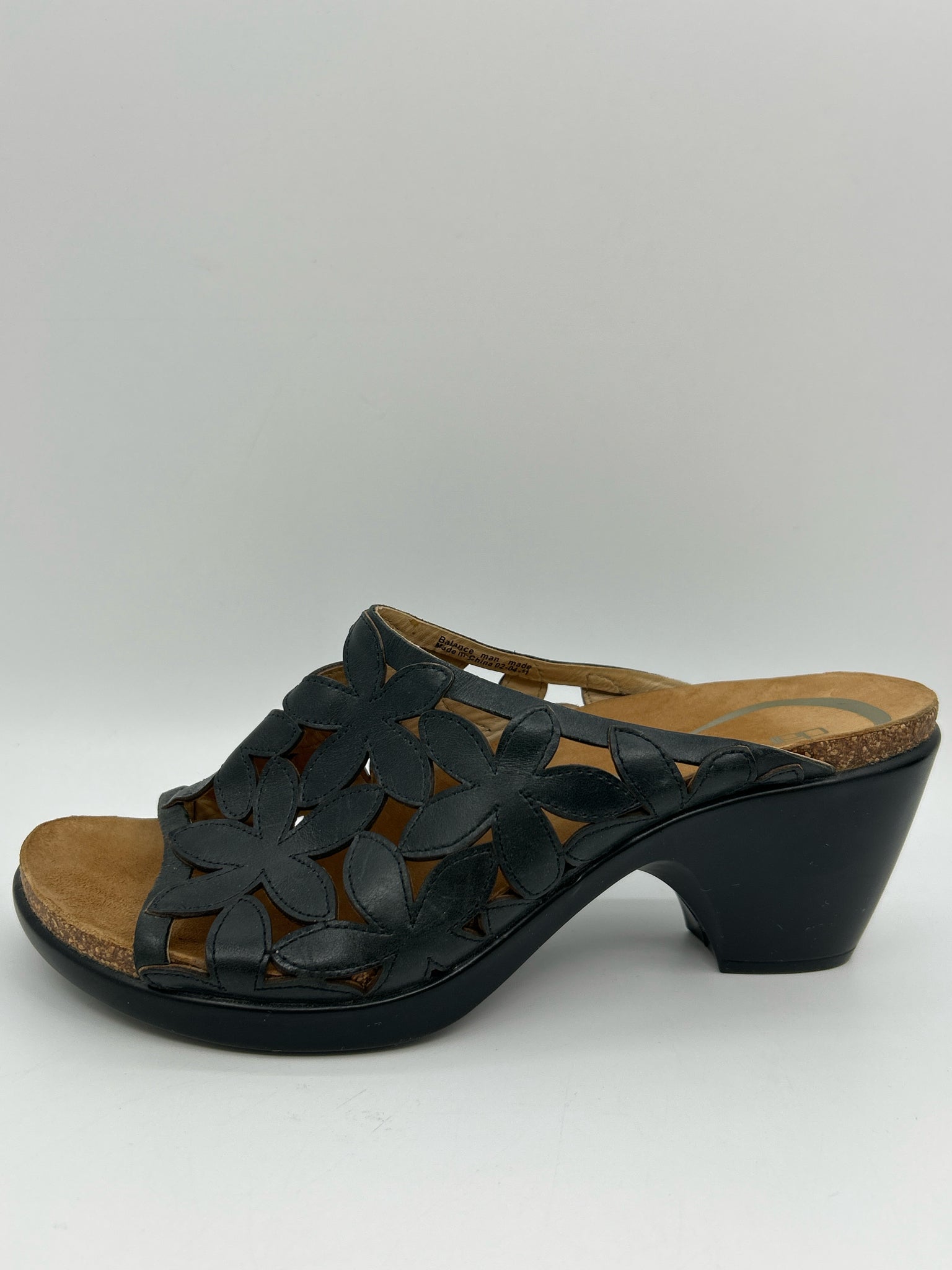 DANSKO Size 10/10.5 Black Women Sandal