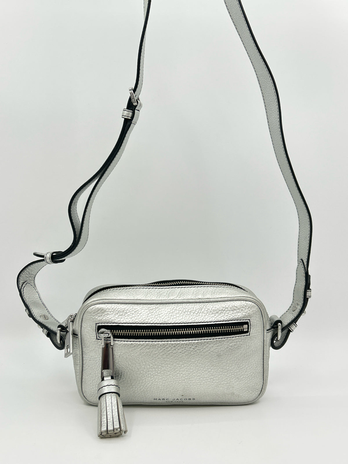 MARC JACOBS Silver Metallic Women Purse