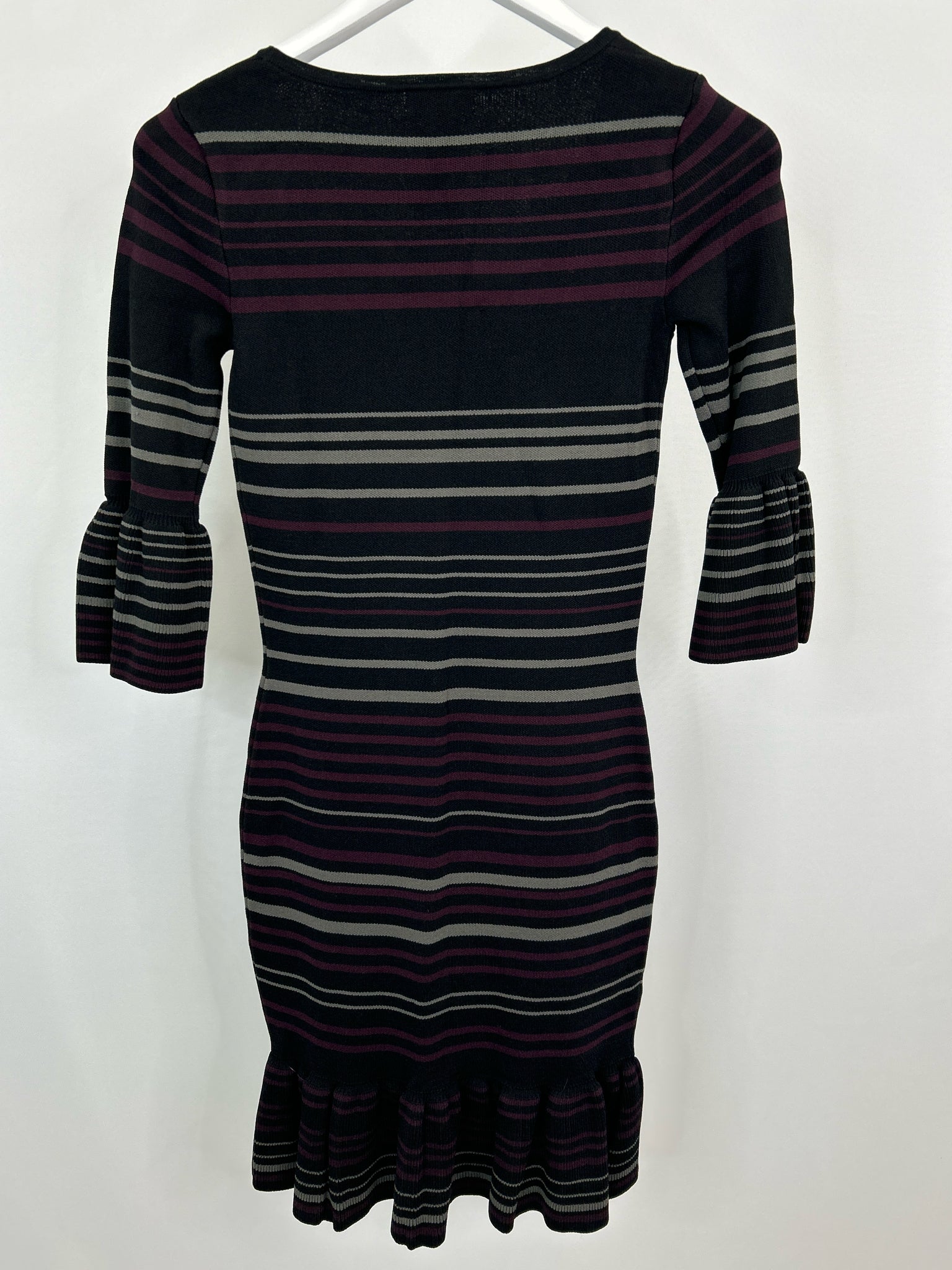 MAX STUDIO NWT Size XS BLACK AND BURGUNDY Women Dress