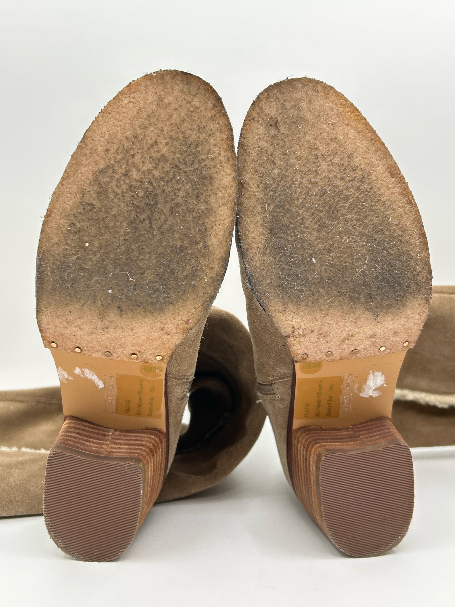 VINCE CAMUTO Size 6.5M Taupe Women Boots