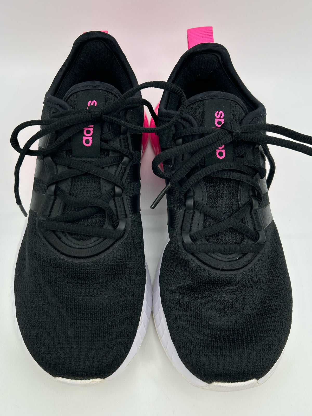 ADIDAS Size 6.5 BLACK AND PINK Women Sneakers