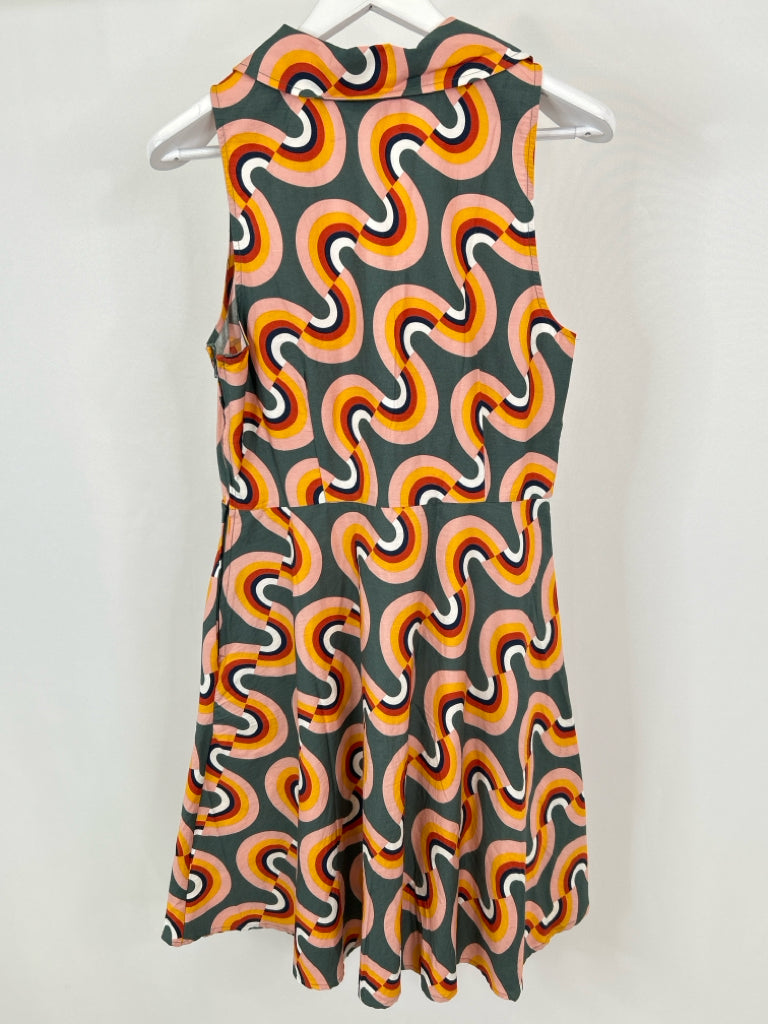 MODCLOTH Size 12 Multi-Color Women's Dress
