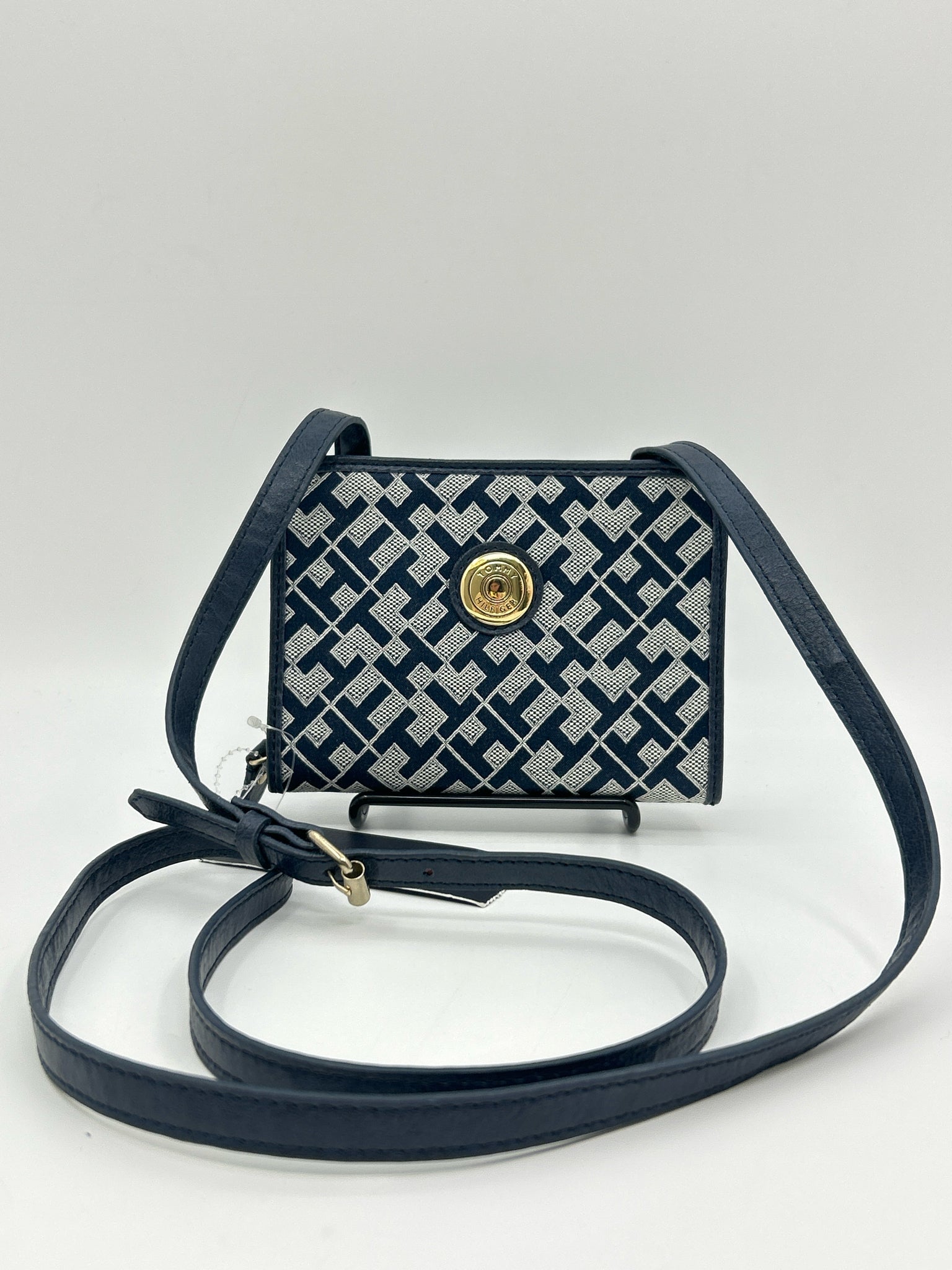TOMMY HILFIGER NWT Navy Print Women Purse