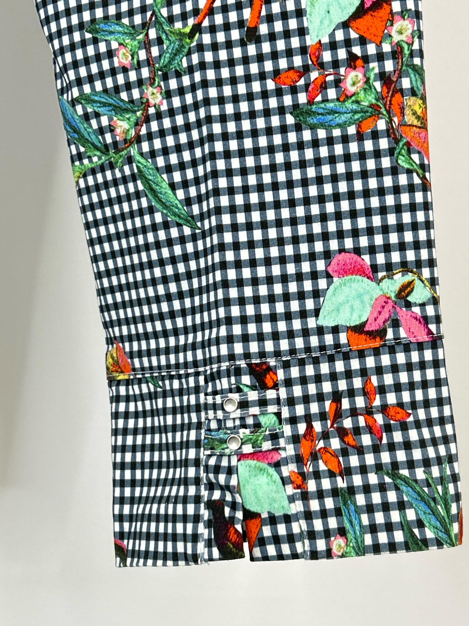 Carre Noir Size S/P Navy Print Women Capri