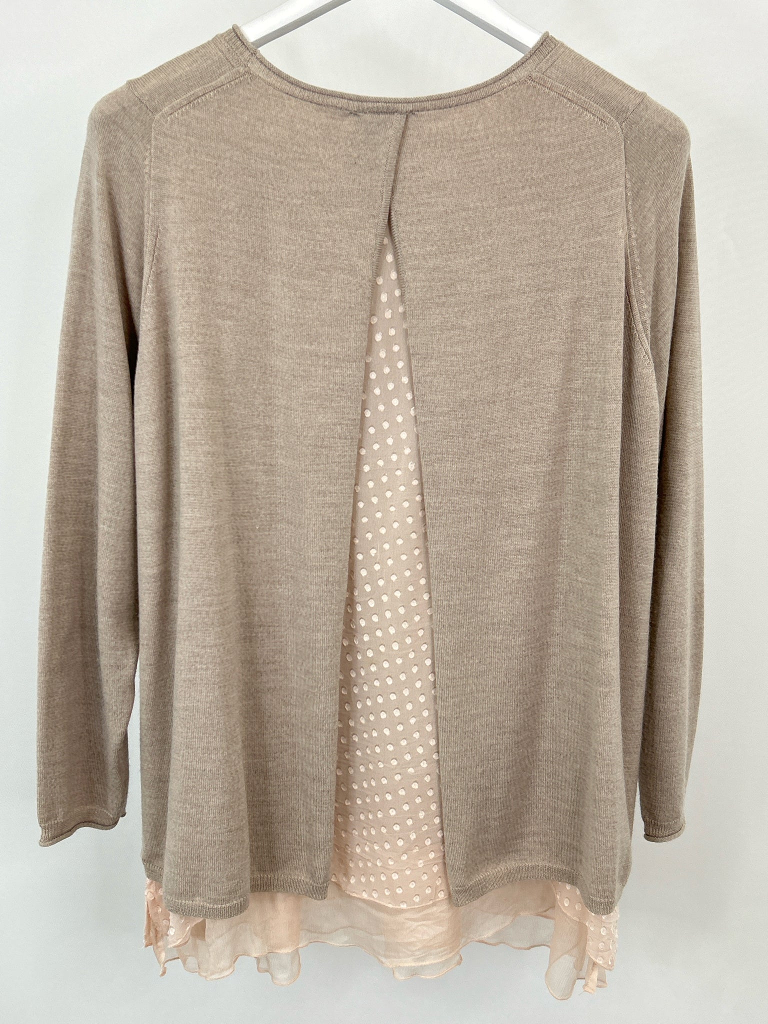 WRAP LONDON Size 14 Beige Women Sweater