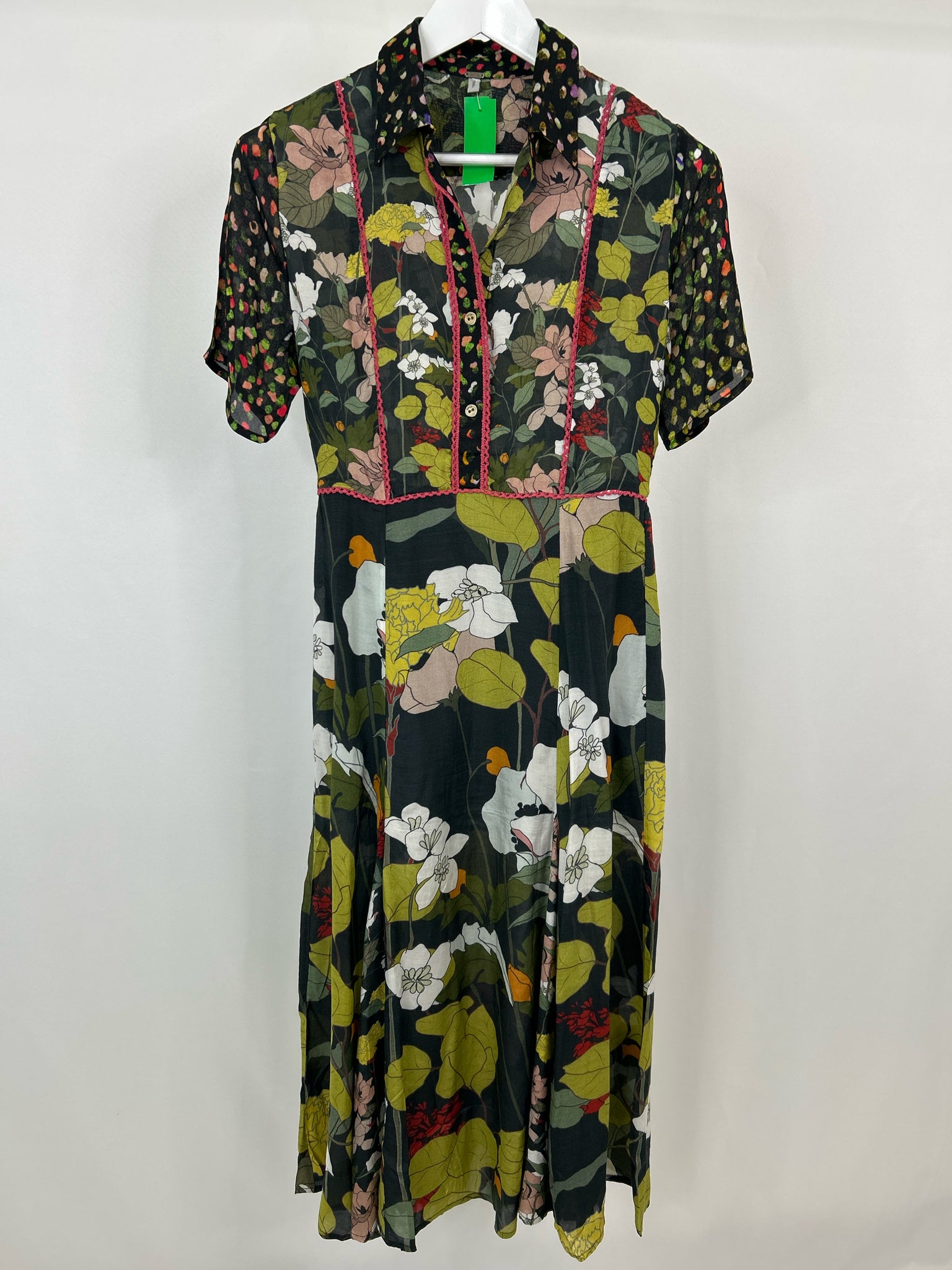 BL^NK LONDON Size S Black Floral Women Dress