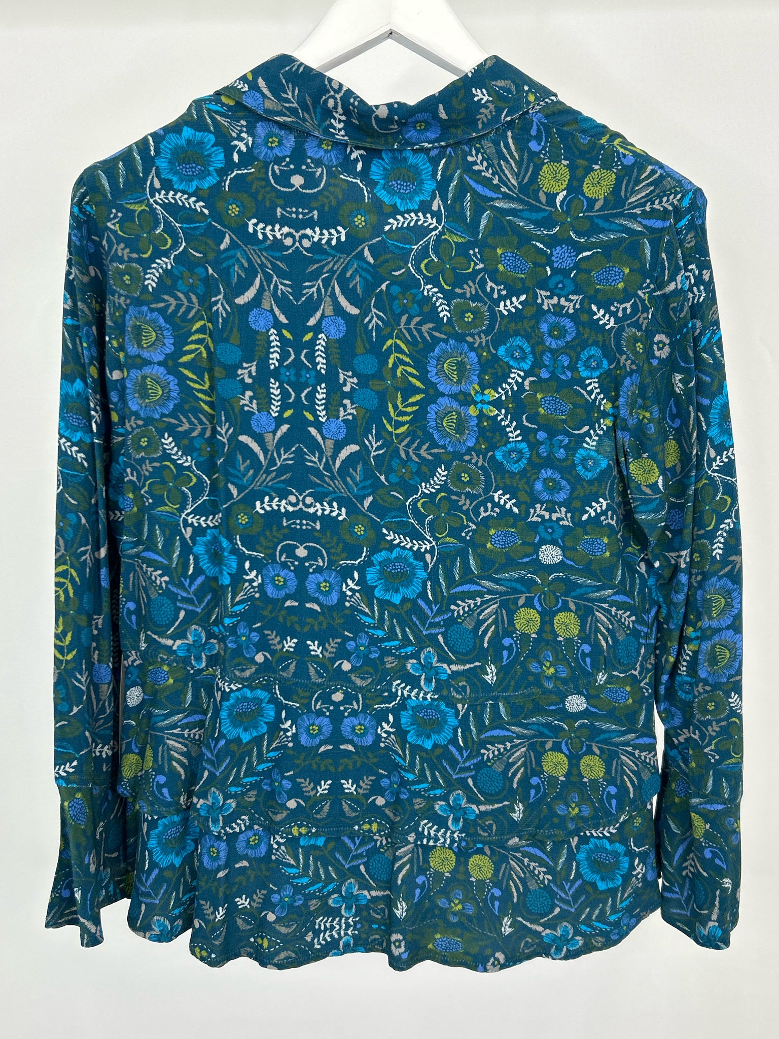 HABITAT Size S Blue floral Women Shirt