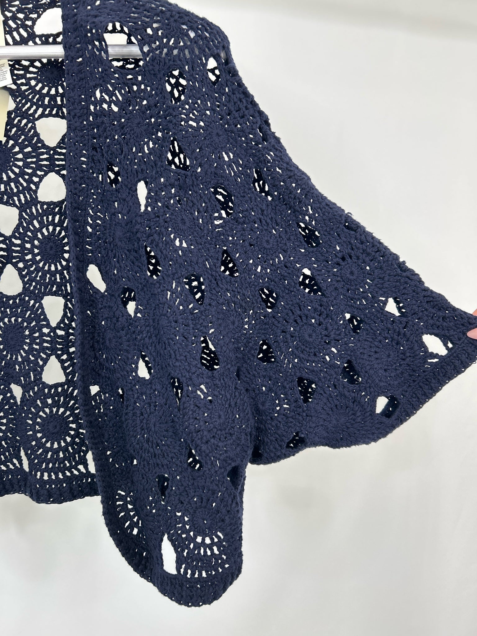 CHICO'S Size 12 Navy Women Shrug NWT