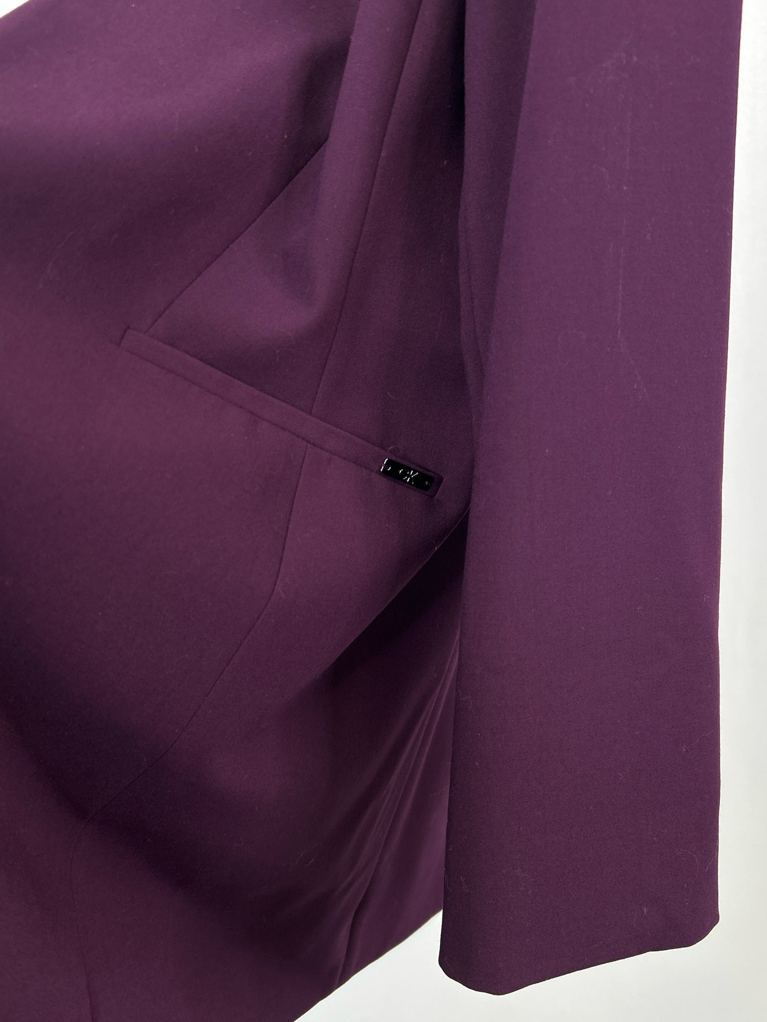 CALVIN KLEIN Size 14 Purple Women Jacket