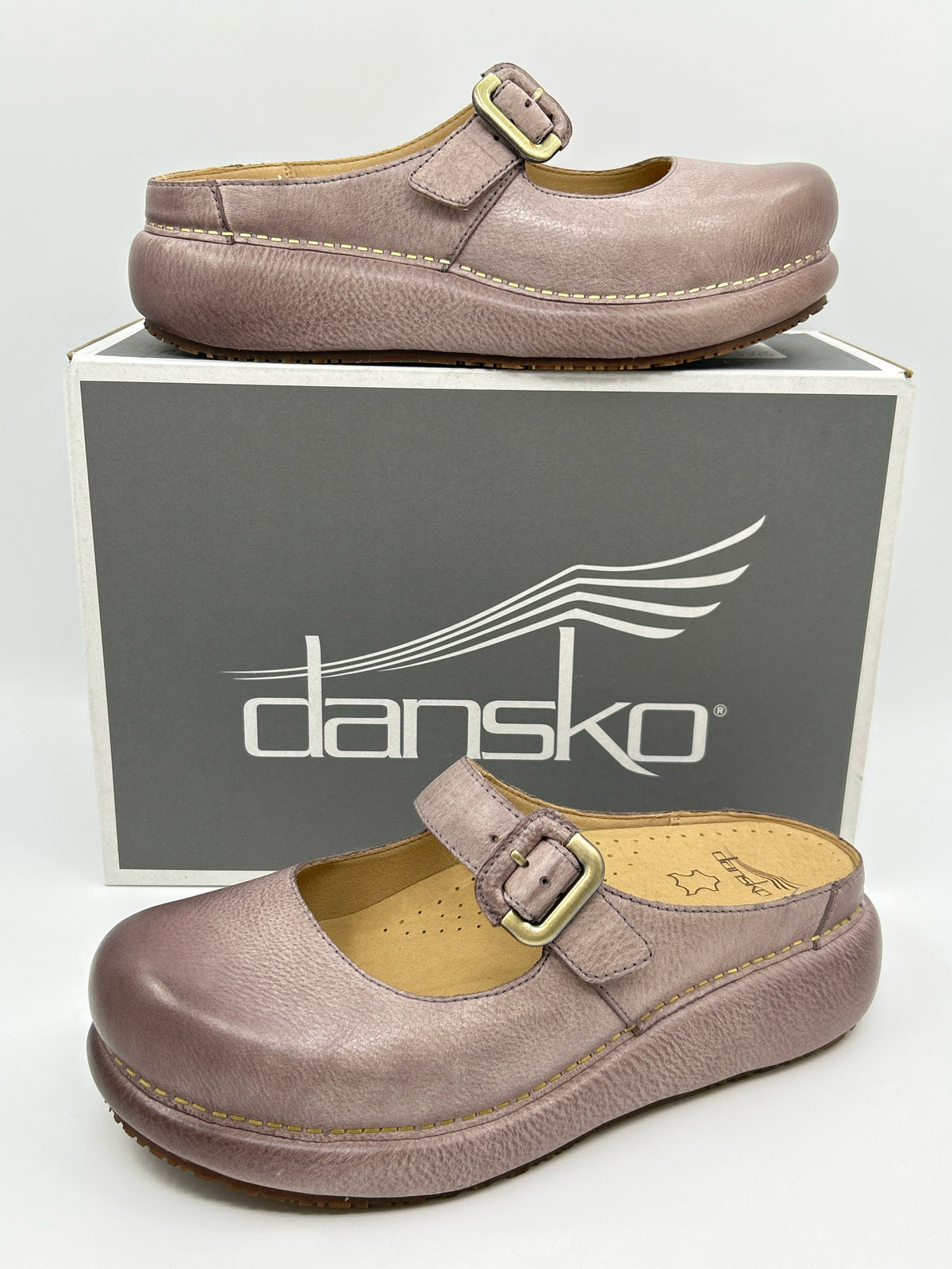 DANSKO NIB Size 39 Dusty Lilac Women Clogs