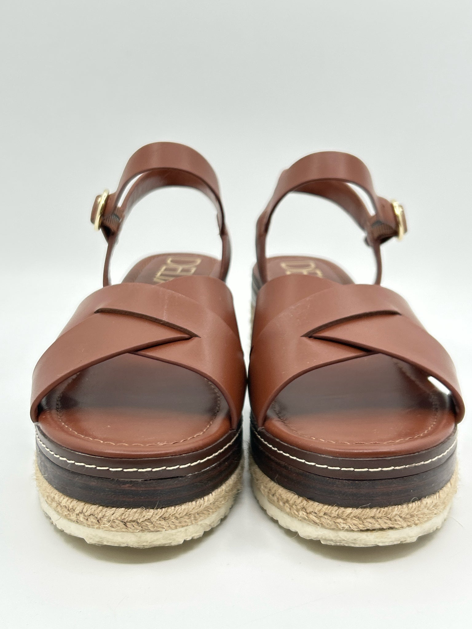 DELTAN Size 9.5M Brown Women Sandal