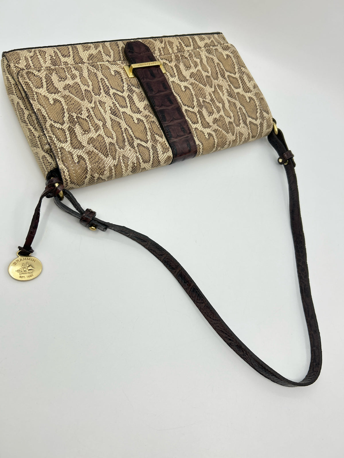 BRAHMIN BROWN AND BEIGE Women Purse