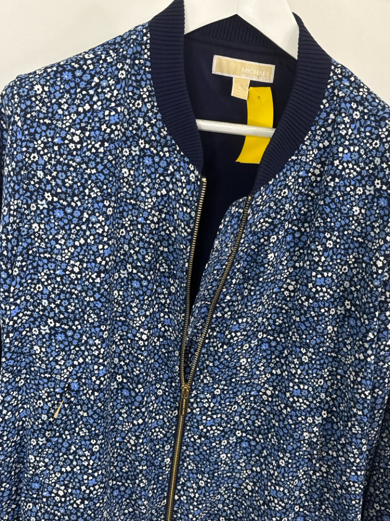 MICHAEL MICHAEL KORS Size XL NAVY FLORAL Women Jacket