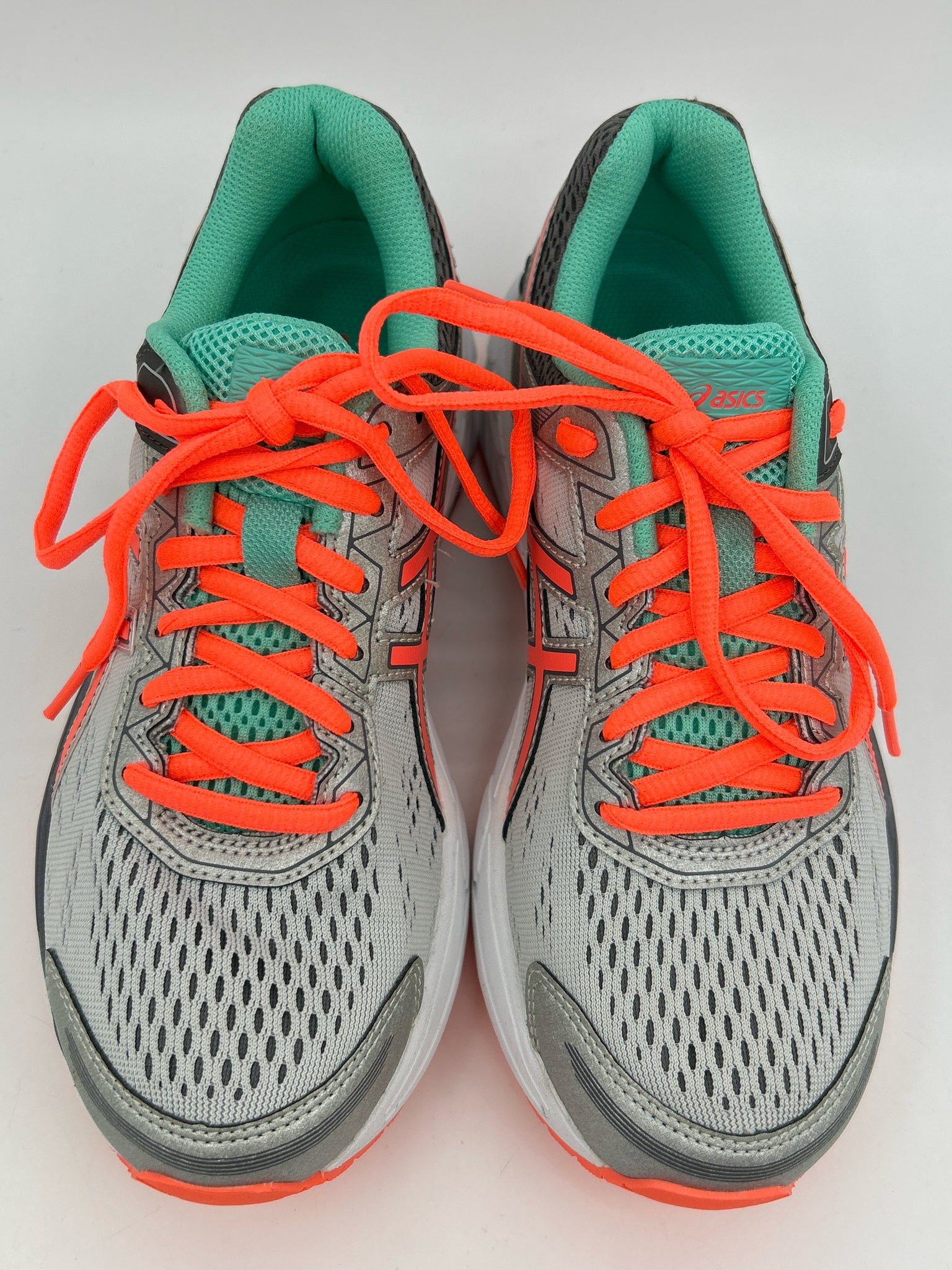 ASICS Size 7 GREY & PINK Women Sneakers