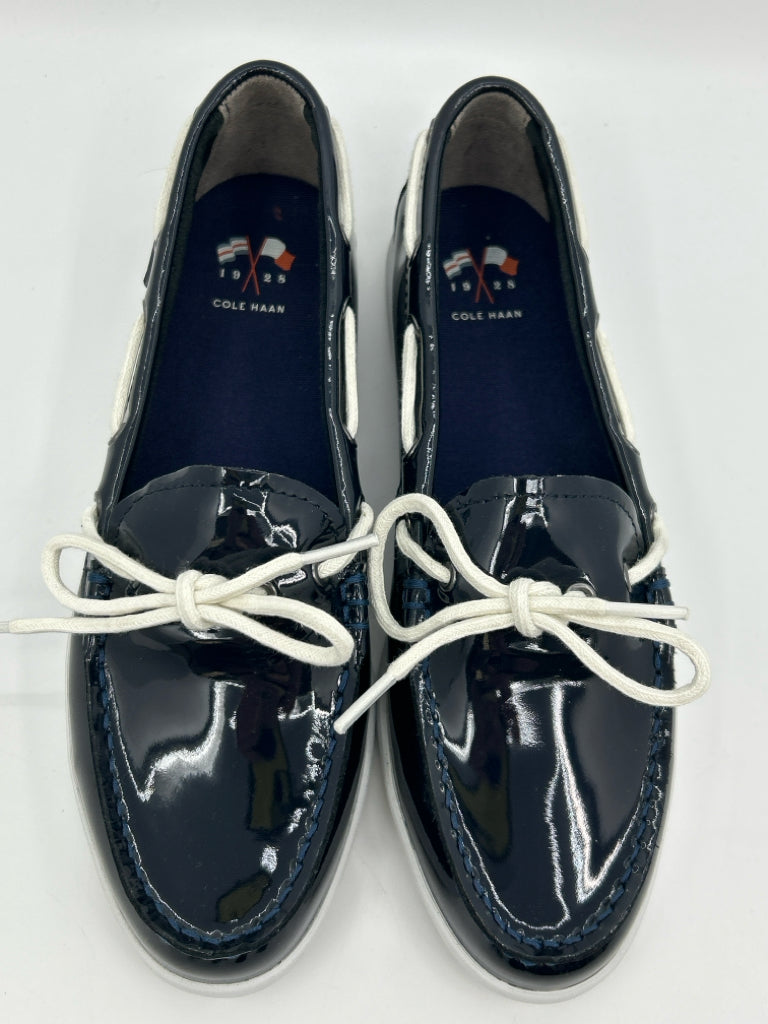 COLE HAAN Nantucket Camp Moccasin Size 9B Navy Flats NIB