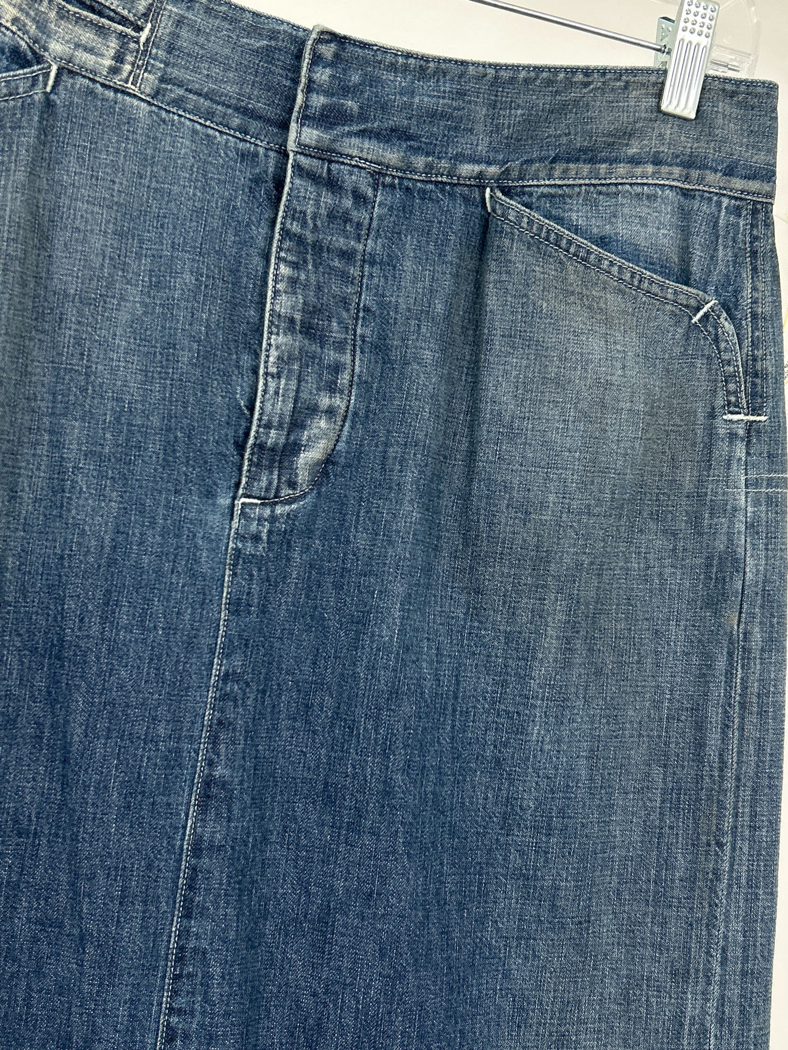 RALPH LAUREN Size 8/29 BLUE DENIM Women Skirt
