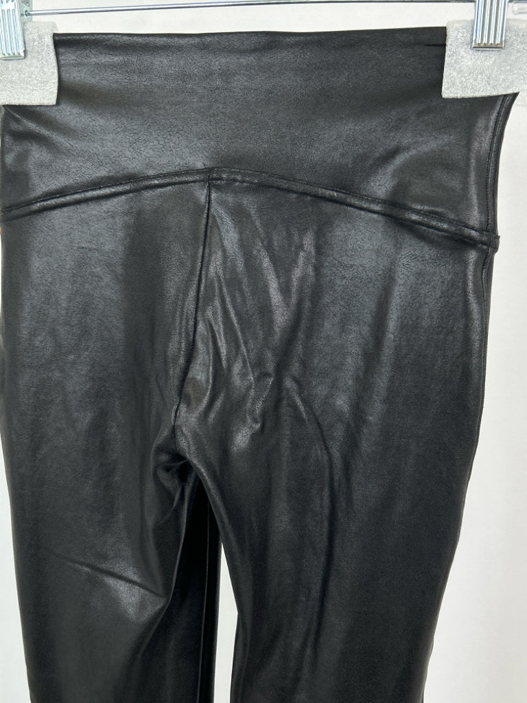 SPANX Women Size M METALLIC BLACK Legging