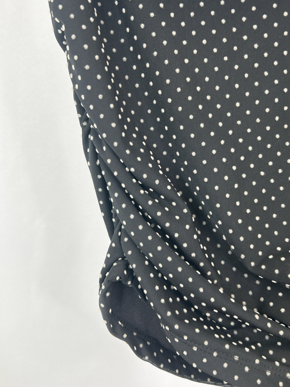 MAEVE Size S Black Polka Dots Women 2-Piece w/skirt