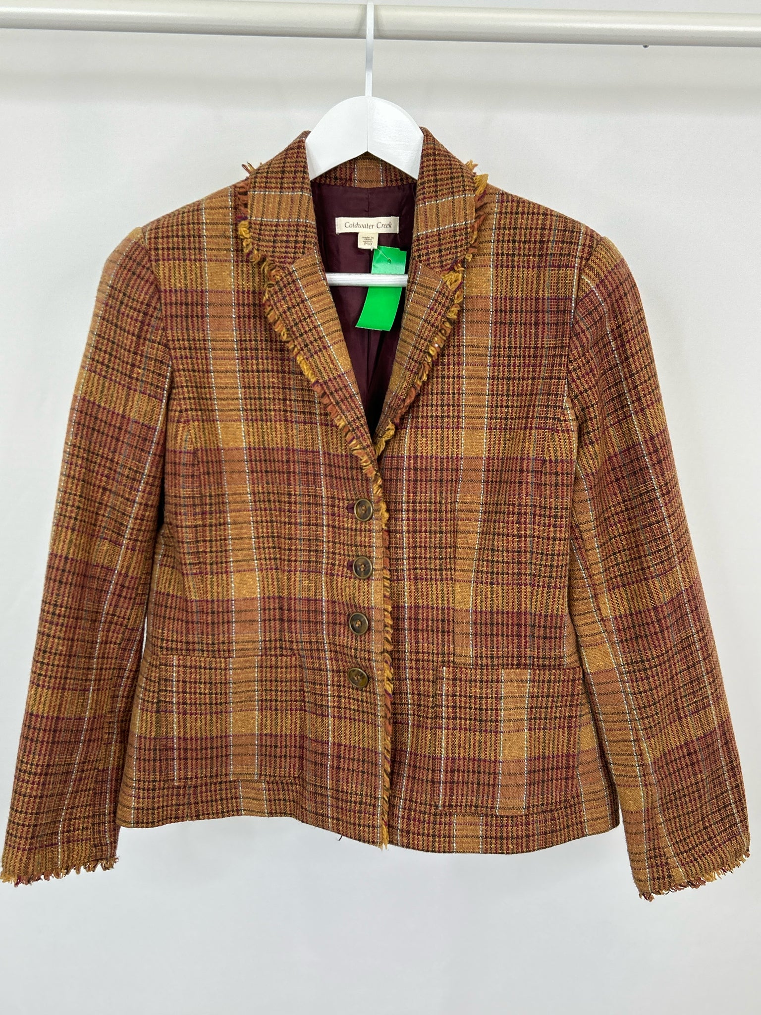COLDWATER CREEK Size 10P Orange Women Blazer