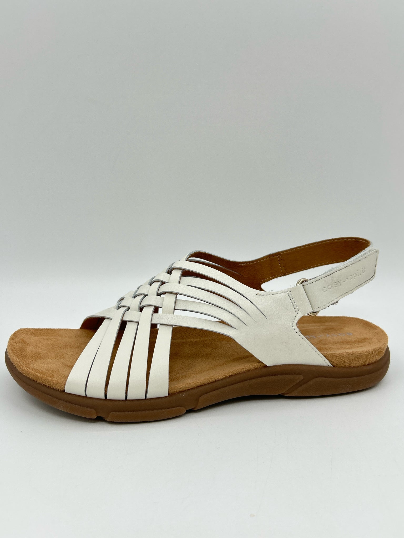 EASY SPIRIT Size 8.5M White Women Sandal