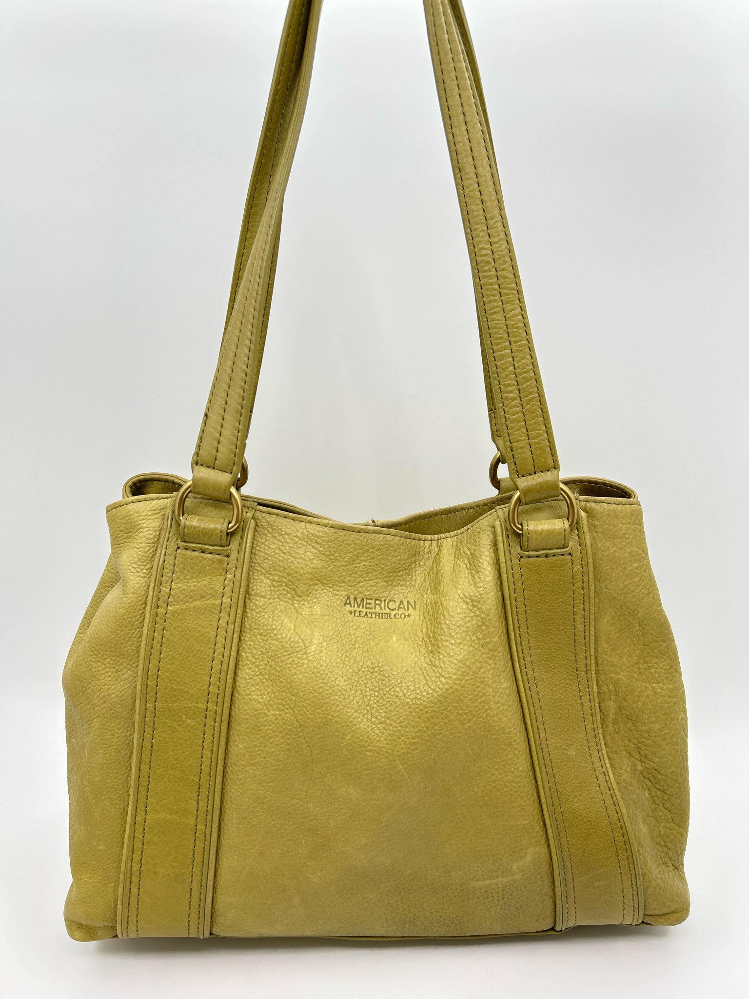 AMERICAN LEATHER CO Lime Green Women Purse