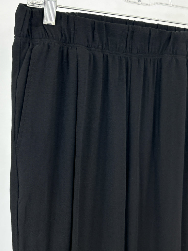 EILEEN FISHER Size MP Black Silk Women's Pants