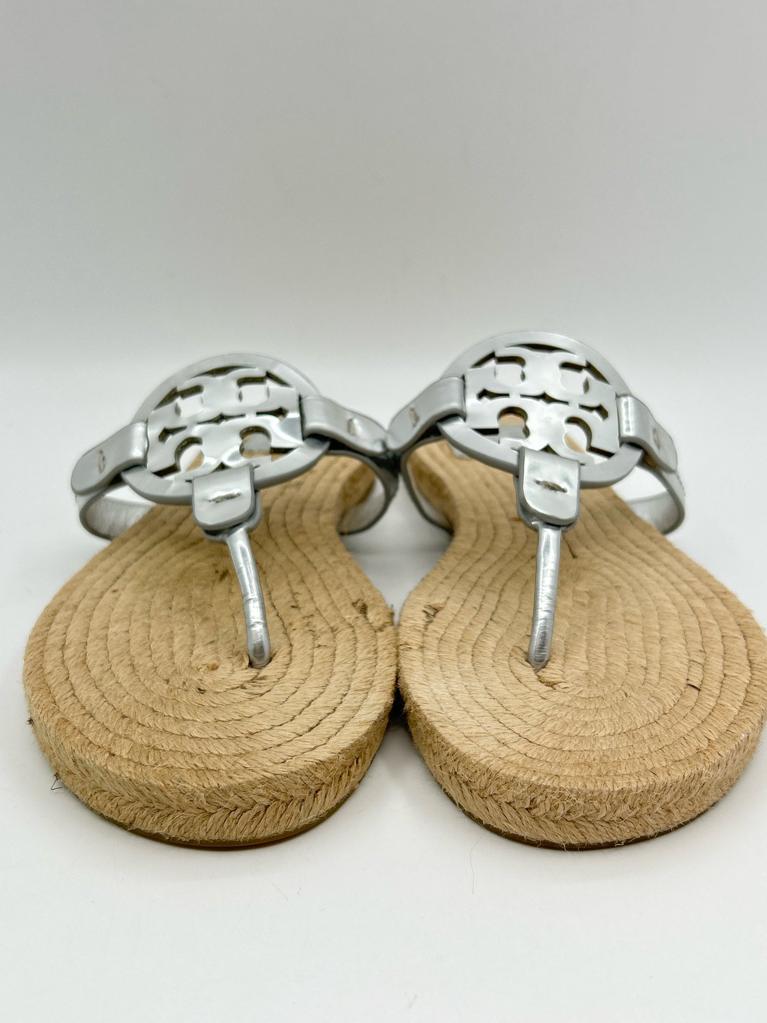 TORY BURCH Size 9 Silver Women Sandal