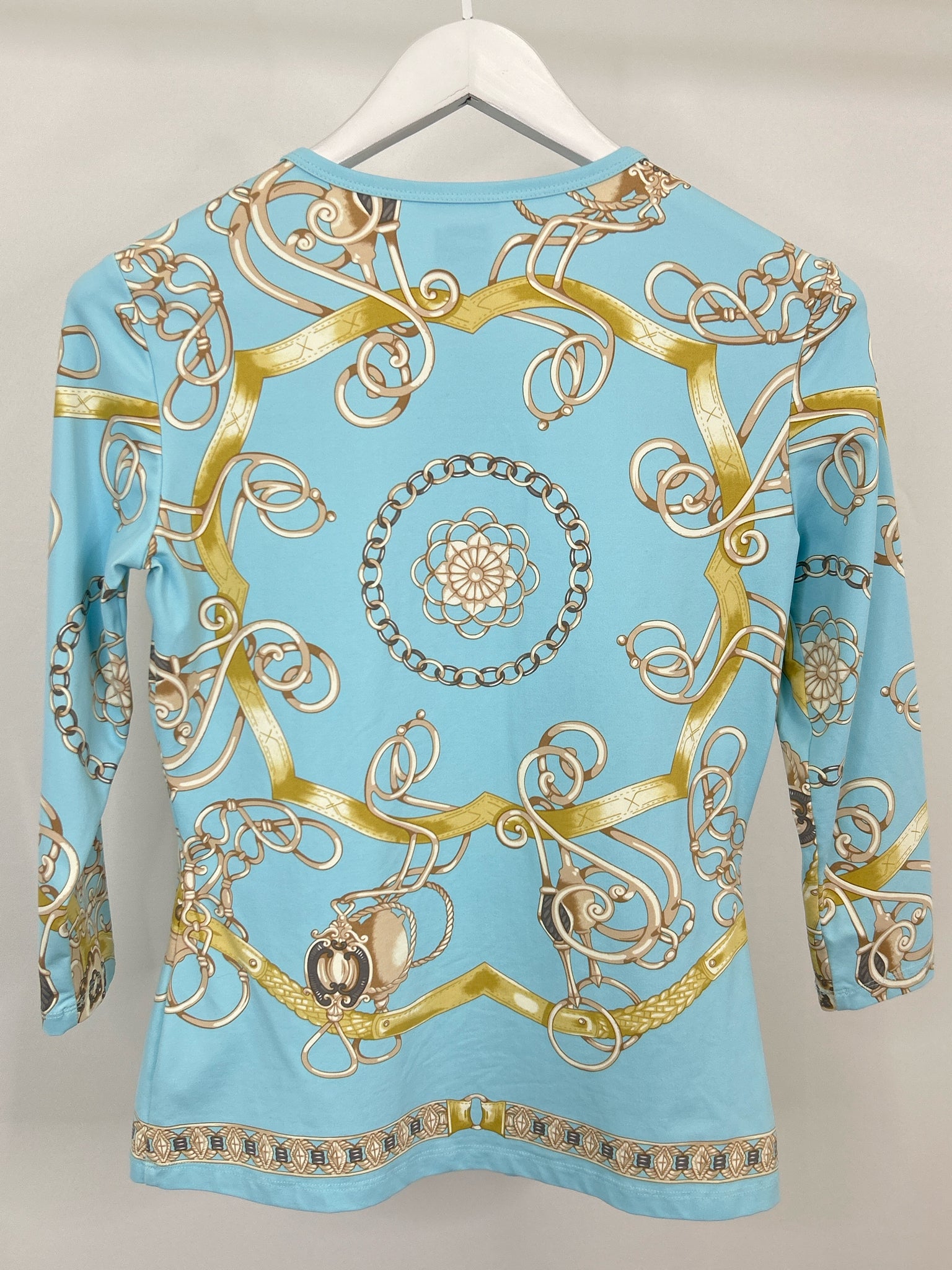 J.MCLAUGHLIN Size S BLUE AND BEIGE Women Top