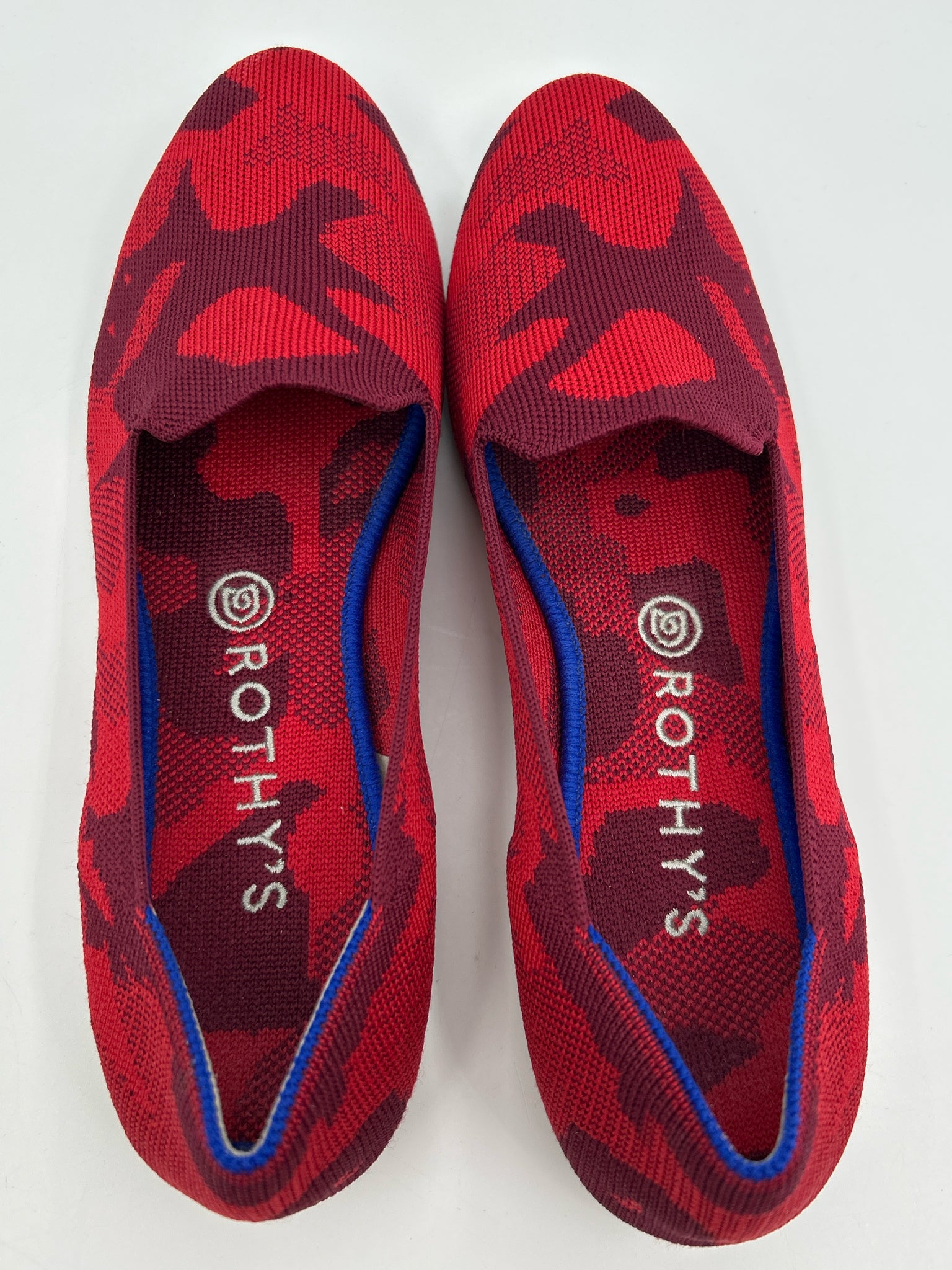 ROTHY'S Size 10 Red Print Women Flats