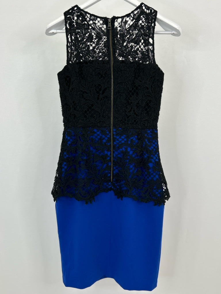 SACHIN+BABI Size 2 BLACK AND BLUE Women's Dress