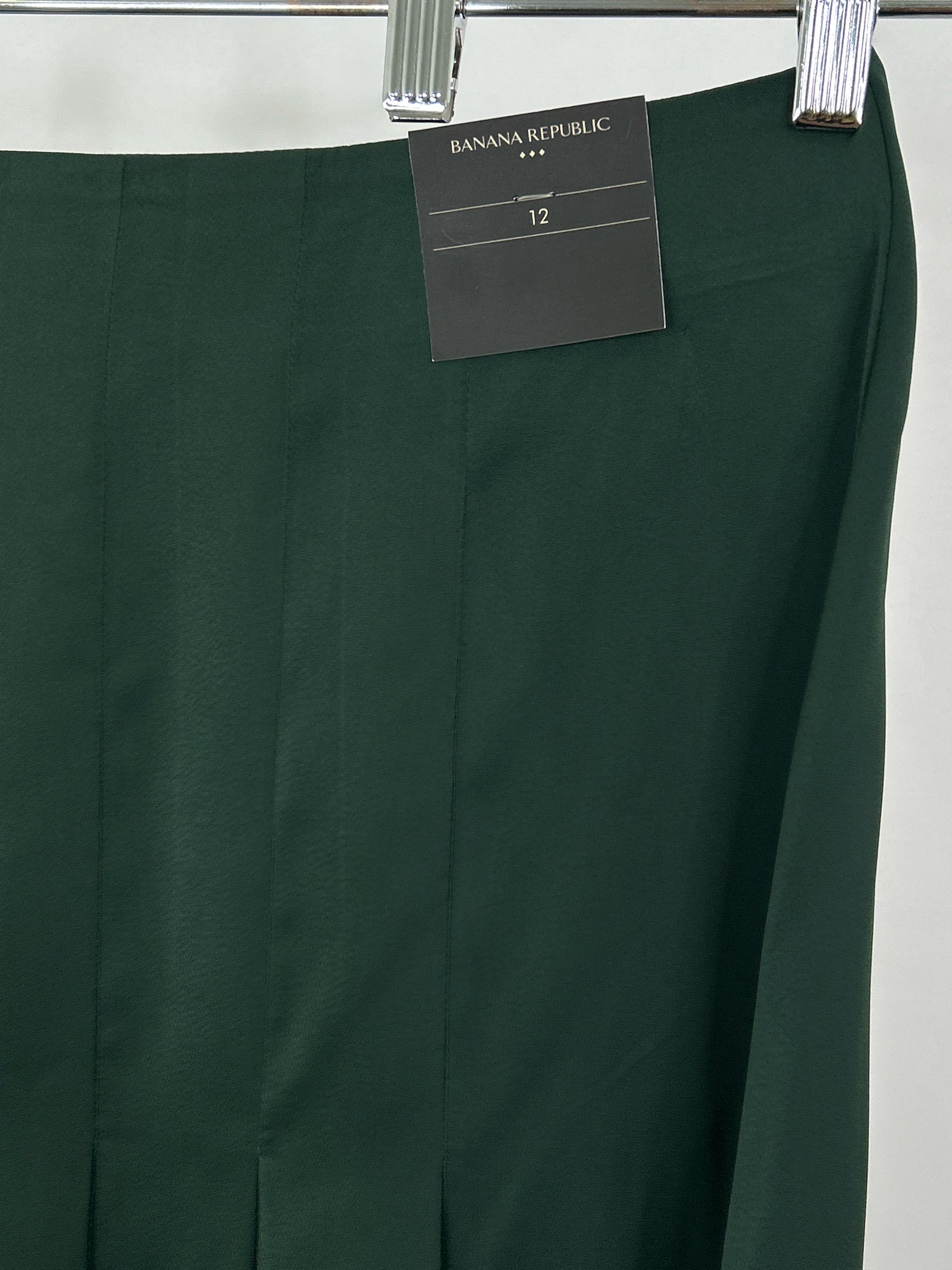 BANANA REPUBLIC Factory Size 12 Hunter Green Women Skirt