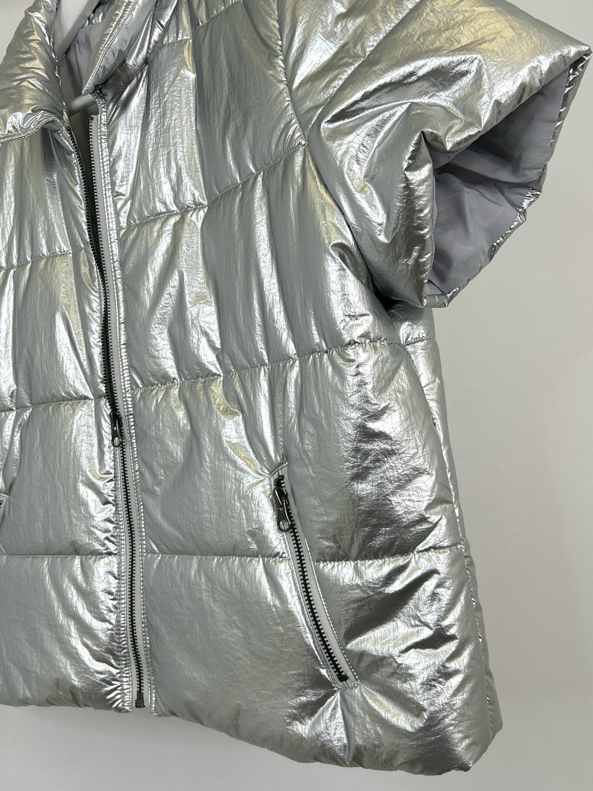j. society Size XL Silver Women Jacket