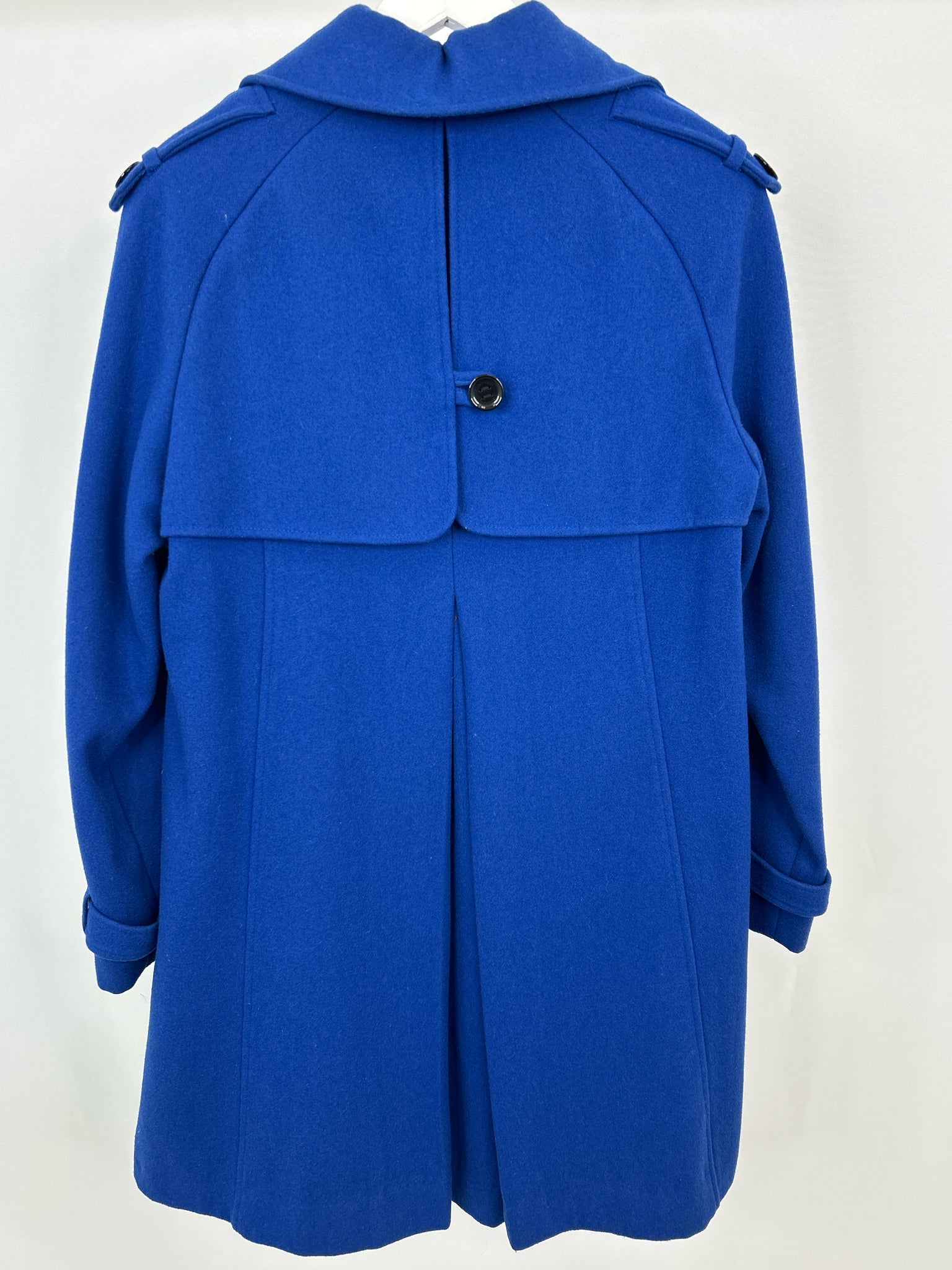 CALVIN KLEIN Size 6 Royal Blue Women Coat