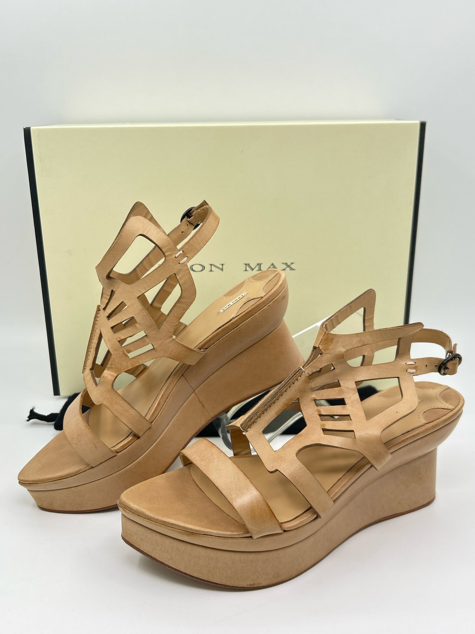 LEON MAX Size 8.5 Tobacco Women Sandal