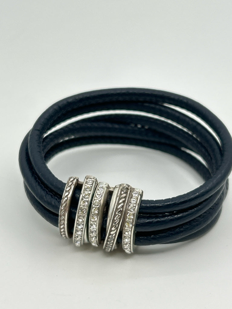 BRIGHTON NAVY AND SILVER Bracelet