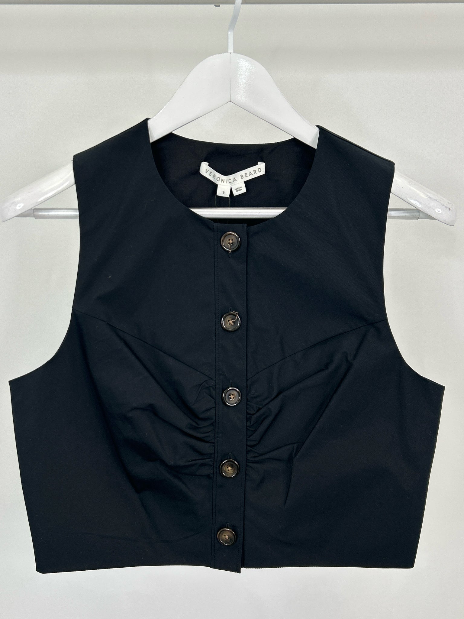 VERONICA BEARD Size 8 Black Women Top