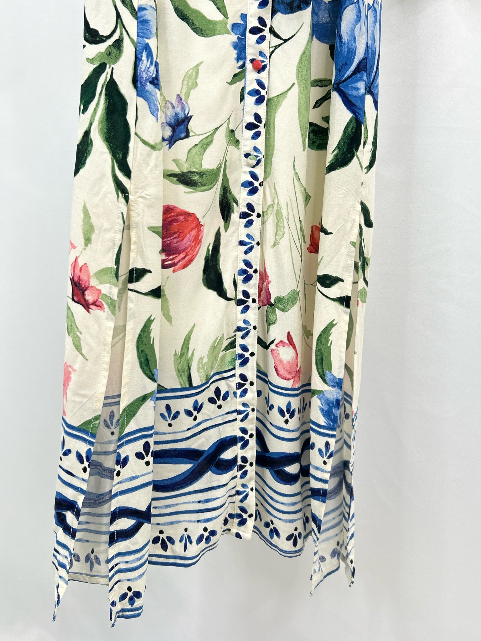 VINCE CAMUTO Size M Ivory Floral Women Dress NWT