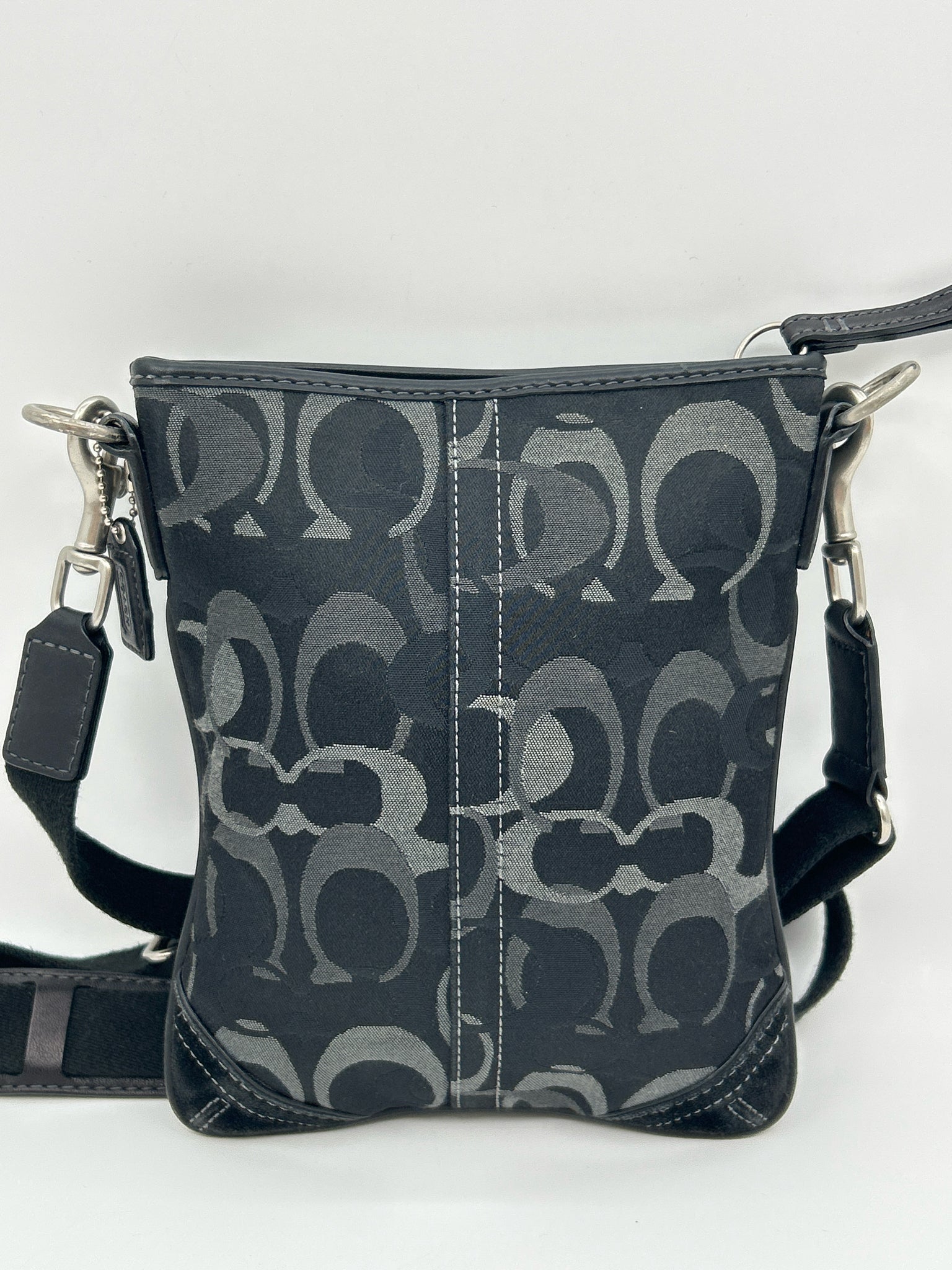 COACH black and grey Women Purse