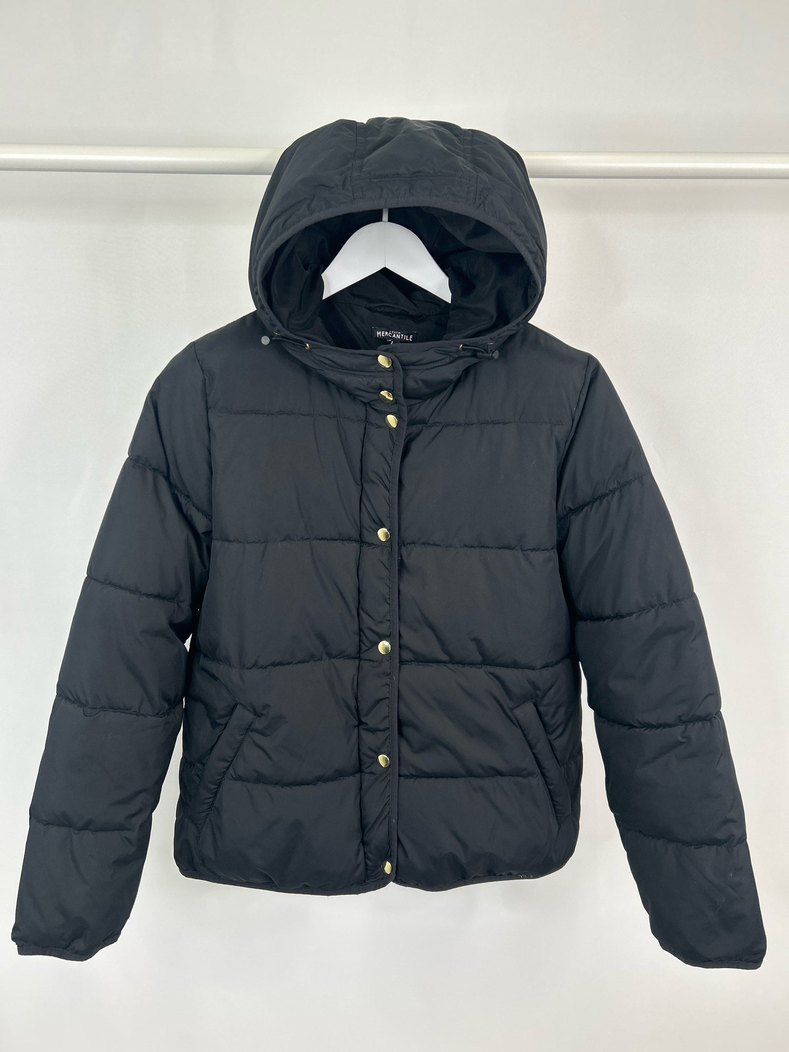 J CREW MERCANTILE Size L Black Women Coat