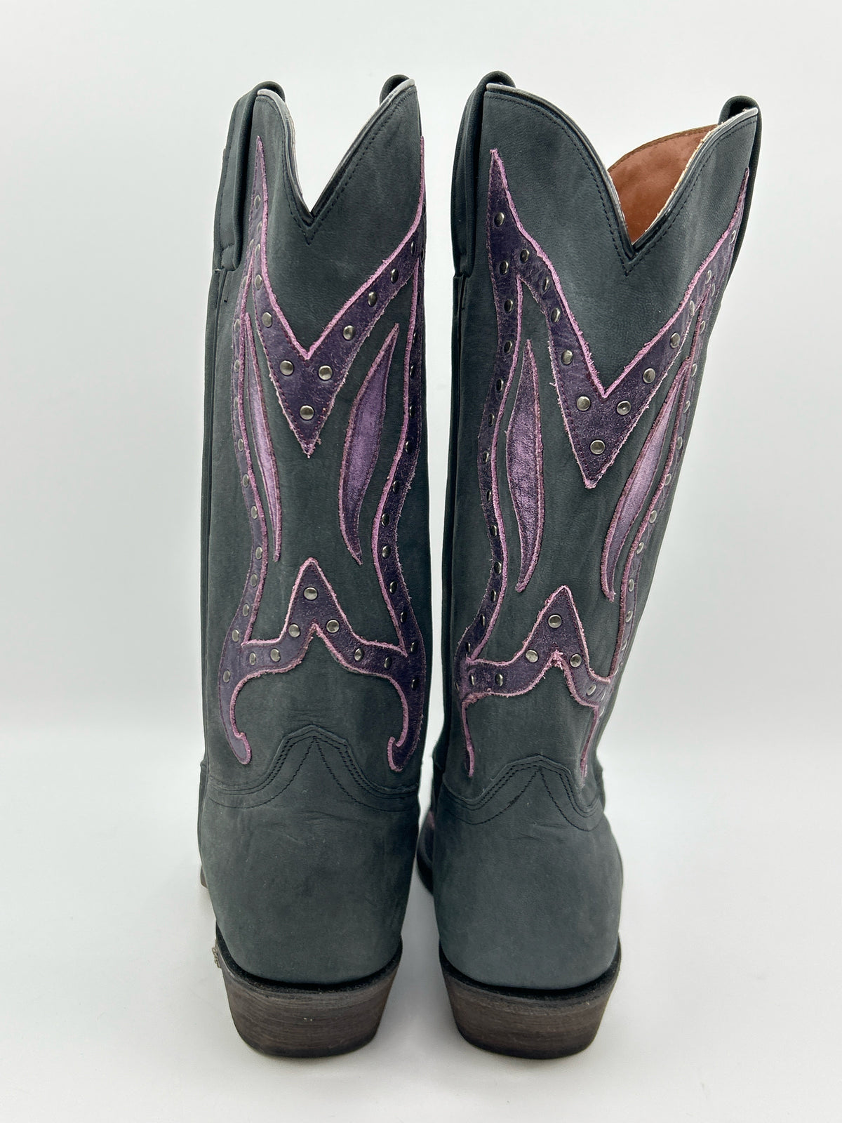 EIGHT SECOND ANGEL Size 10 Black and Purple Women Boots