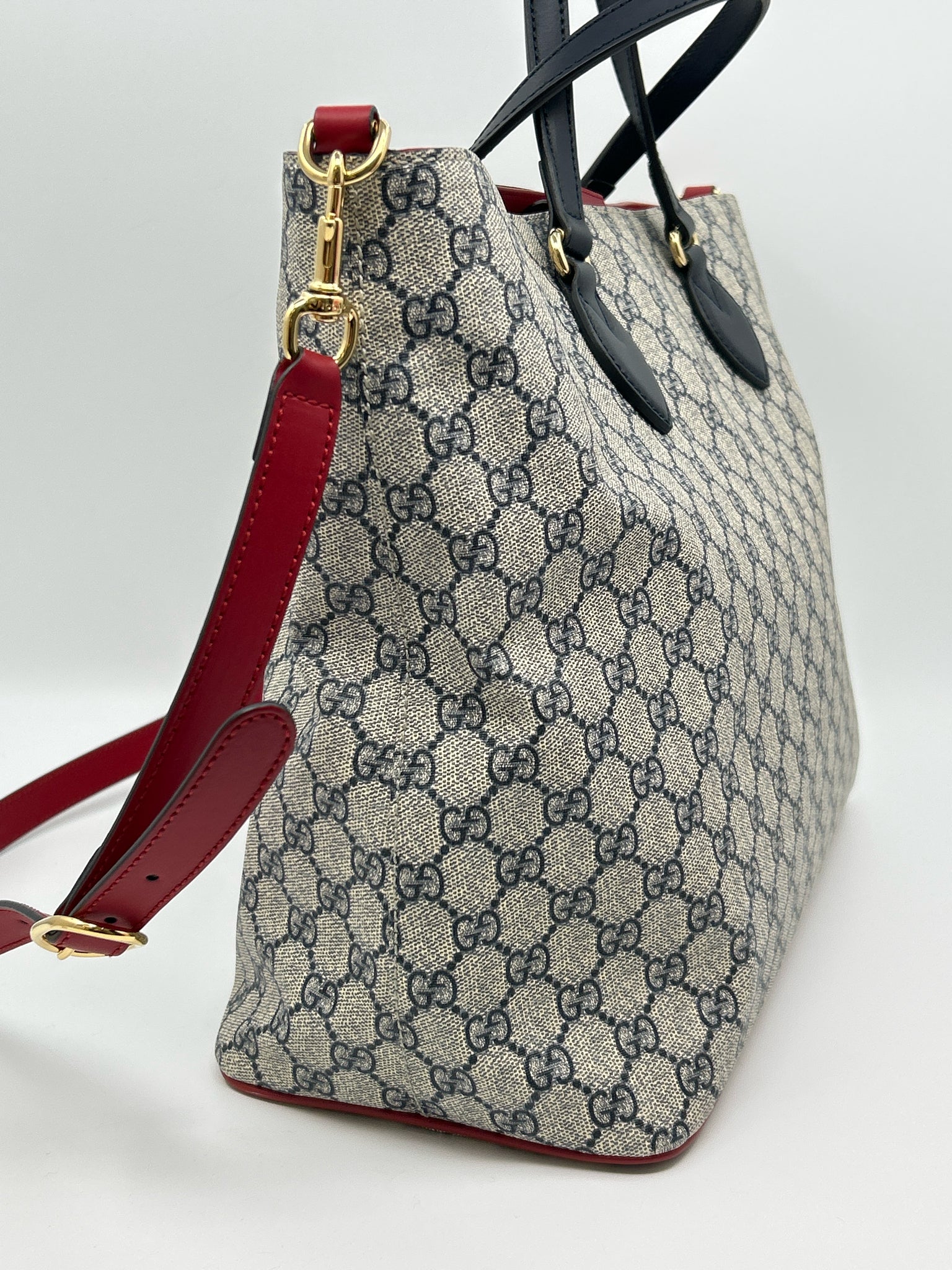 GUCCI BEIGE AND NAVY Women Tote