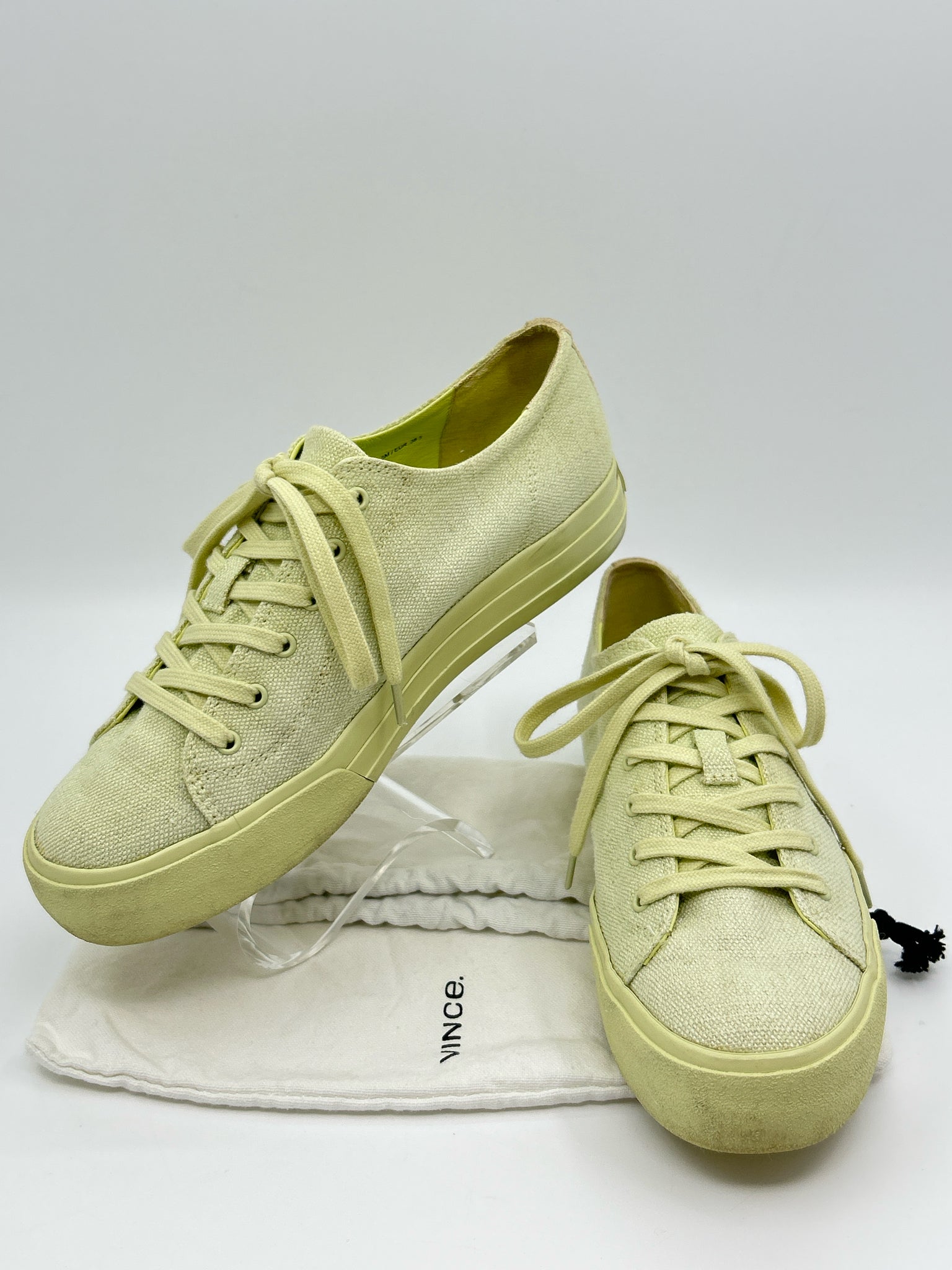 VINCE Size 8.5M Green Women Sneakers