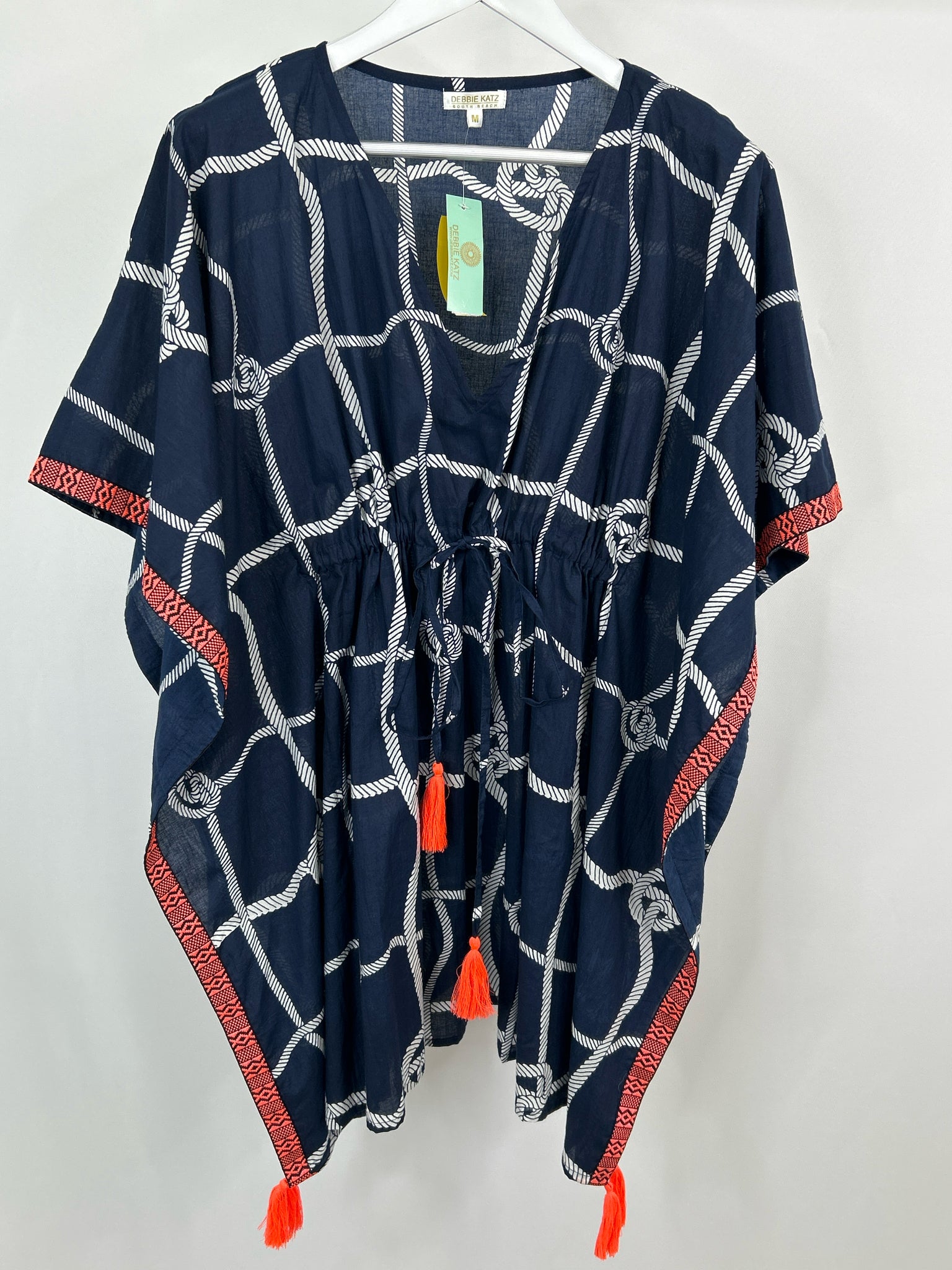 DEBBIE KATZ Size M Navy Women Top