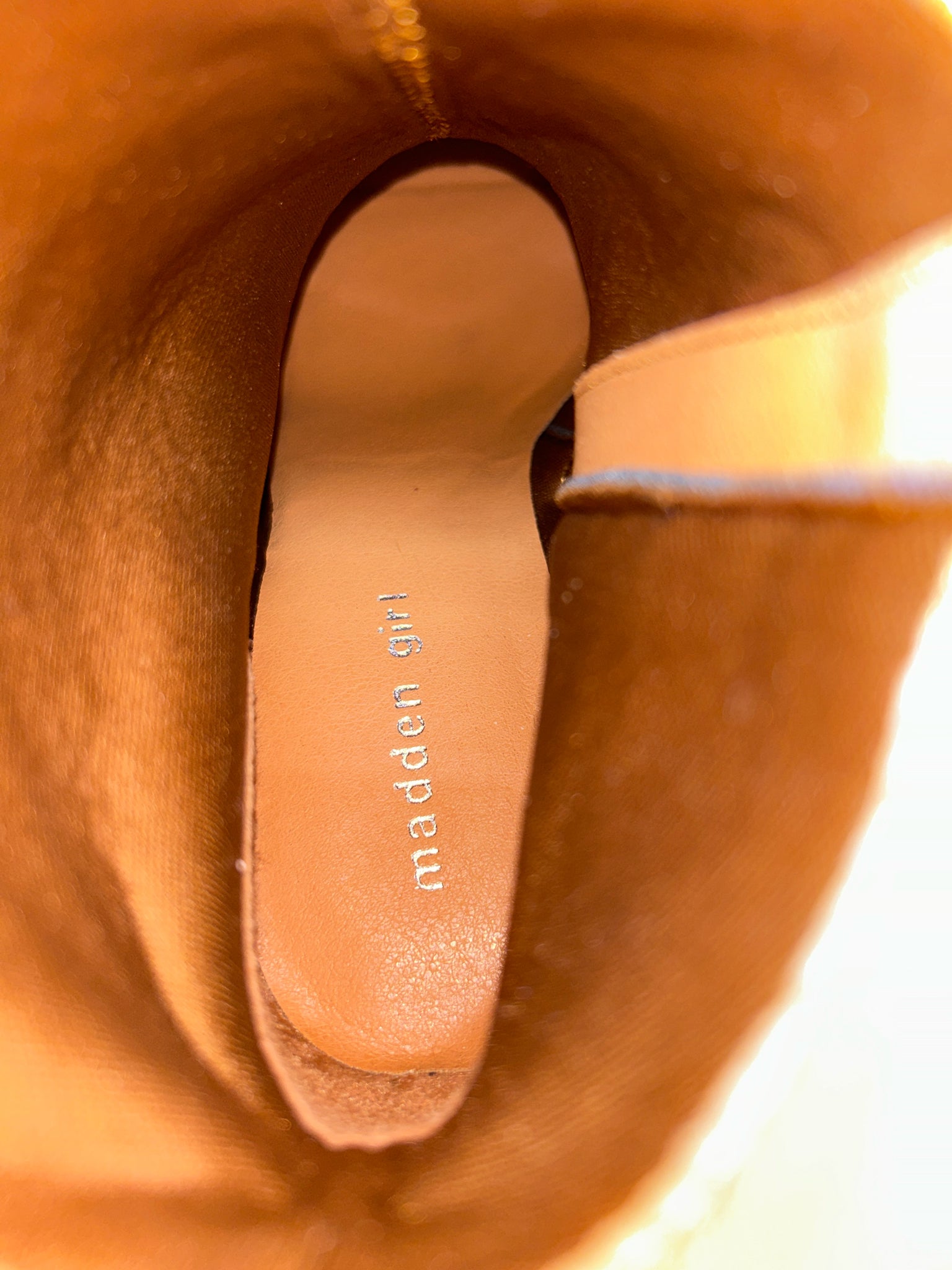 MADDEN GIRL Size 10M BLUE DENIM Women Booties