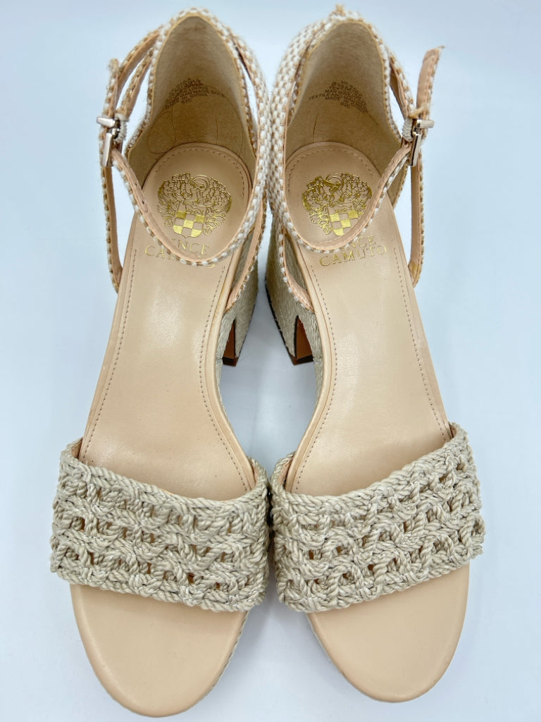 VINCE CAMUTO Size 8.5M Natural Women's Sandal