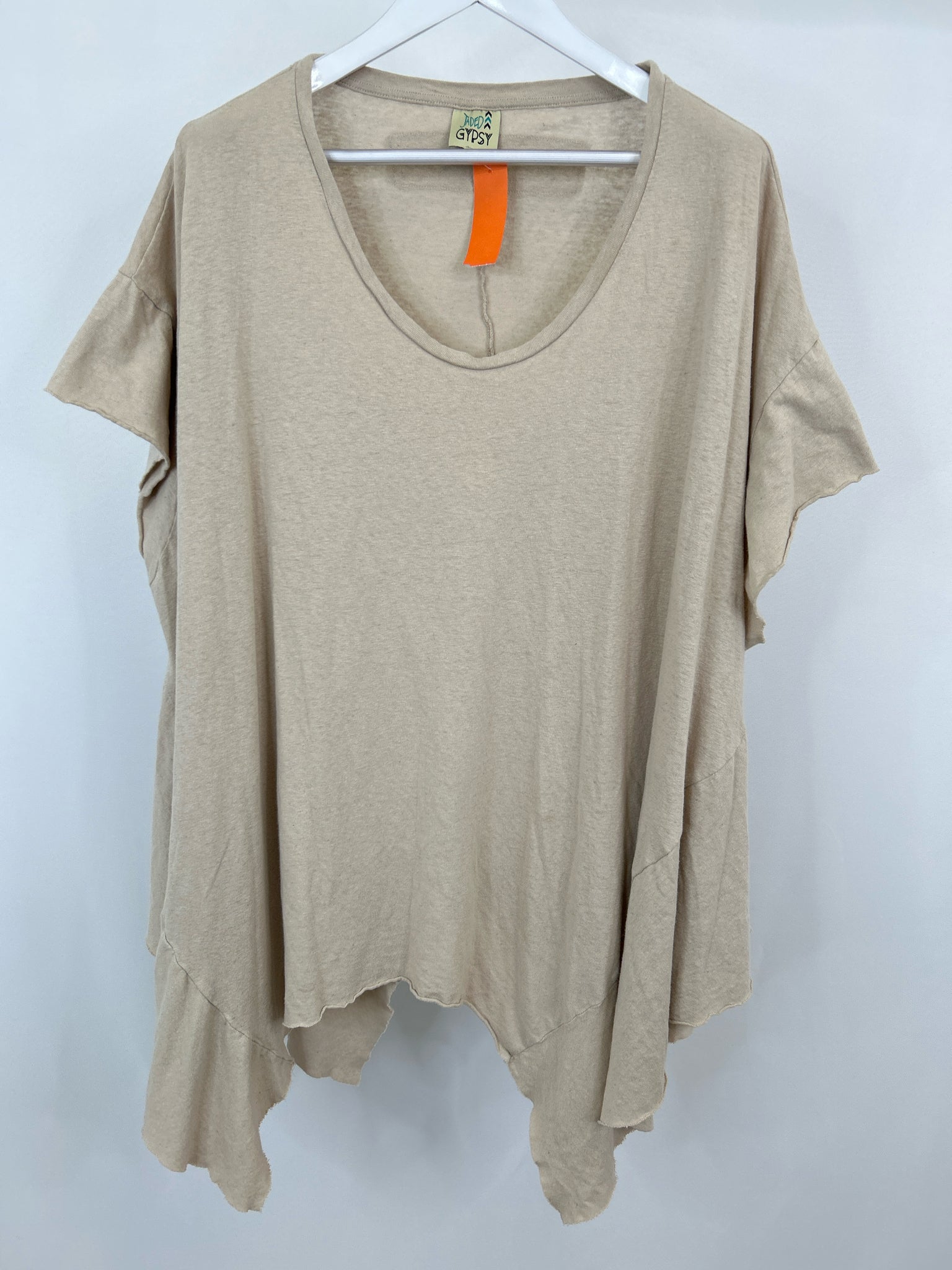 JADED GYPSY Size One Size Beige Women Tunic